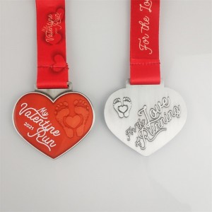 Holiday Running Medals Metal Gifts For Valentine\'s Day Trail Running Medals
