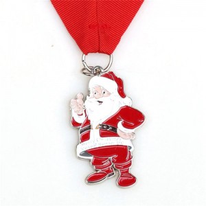 Santa Running Medals Custom Medals Cadeau voor Kerstmis
