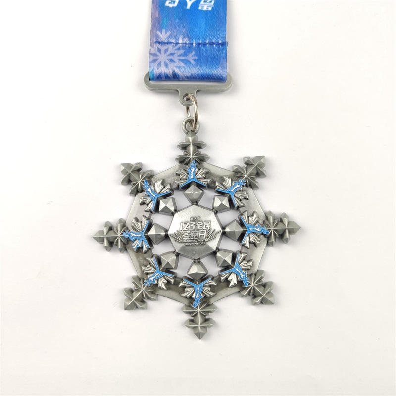 Santa Running Medals Custom Medals Cadeau voor kerstmetalen met edelstenen met edelstenen