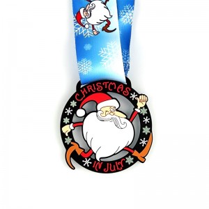 Unieke Holiday Run Medals 7/8-Inch Metal Casting Medal Halloween Kerstmis Pasen Nieuwjaar mooie medailles