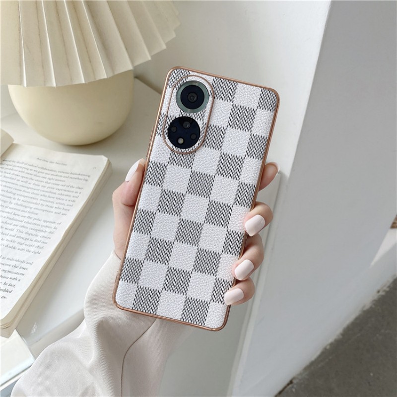 Het is geschikt voor Huawei Mate50 mobiele telefoonhoes en modieuze klassieke plaid -serie mobiele telefoon beschermende lederen case, met goede herfstweerstand, duurzaamheid en bescherming