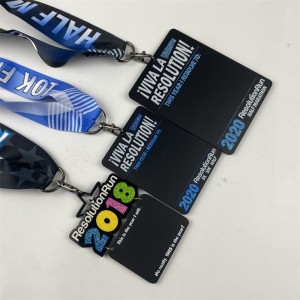 Sportmedailles en linten toekennen houten metalen houten medaille