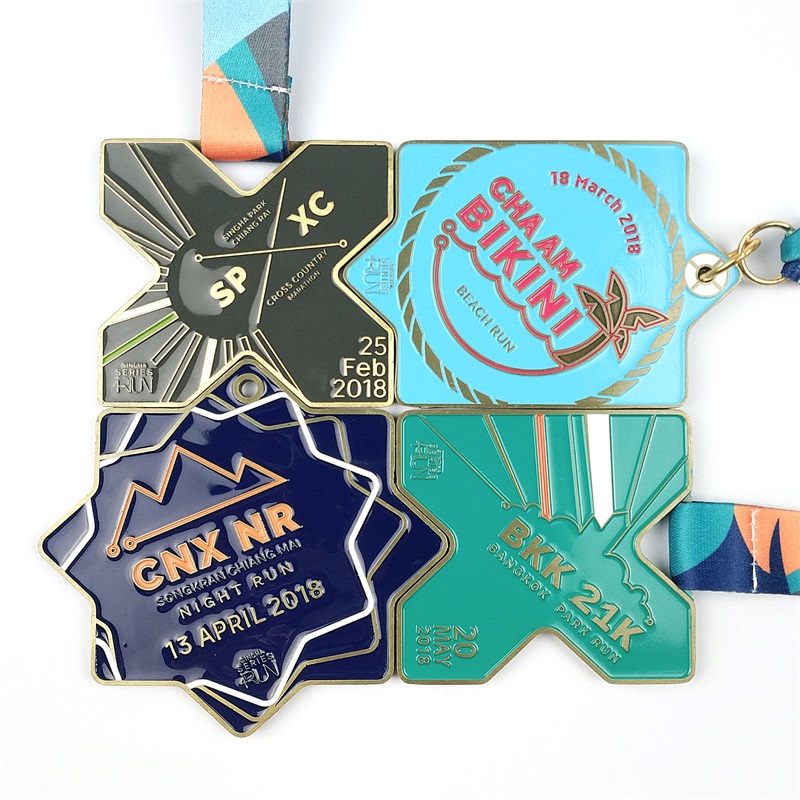 Award Medals Custom Metal Trophy Metal Blue Email Religieuze medaille