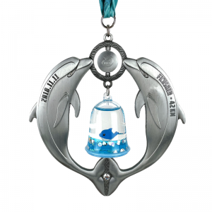 Antieke medailles Rebin Design Gold Ploated Medal Circle Charm