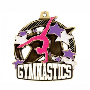 Zinklegering die casting medaille aangepaste medailles email gymnastiek medaille