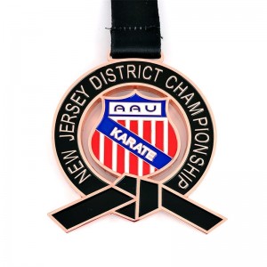 Aangepaste vorm logo metaal sportmedaille voor groothandels kungfu boksrace medailles