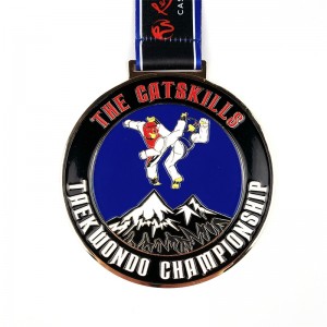 Aangepaste vorm logo metaal sportmedaille voor groothandels kungfu boksrace medailles