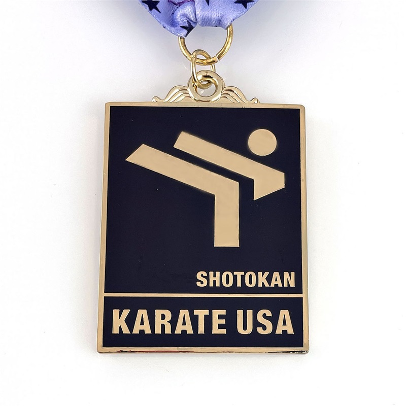 Email Medallion gegoten metalen medailles medallas de wushu kungfu