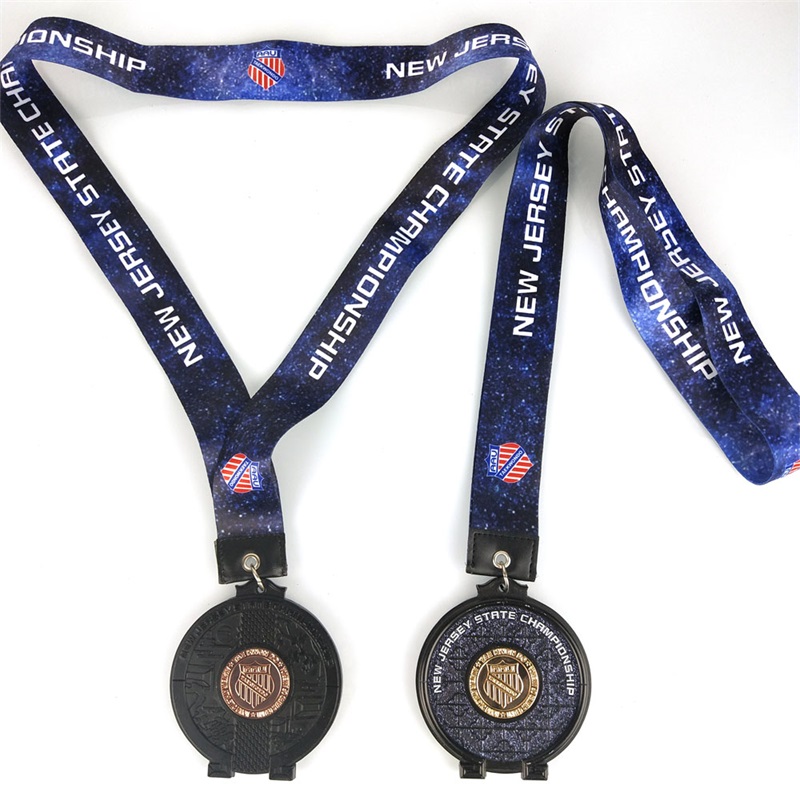 Handontwerp Race Metal Glass Medals Antieke Winter Games 2022 Medals