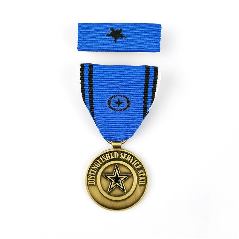 Aangepaste medaille lint metaal Iron Cross Soldiers Honor Accendation War Award Medailletjes Badge