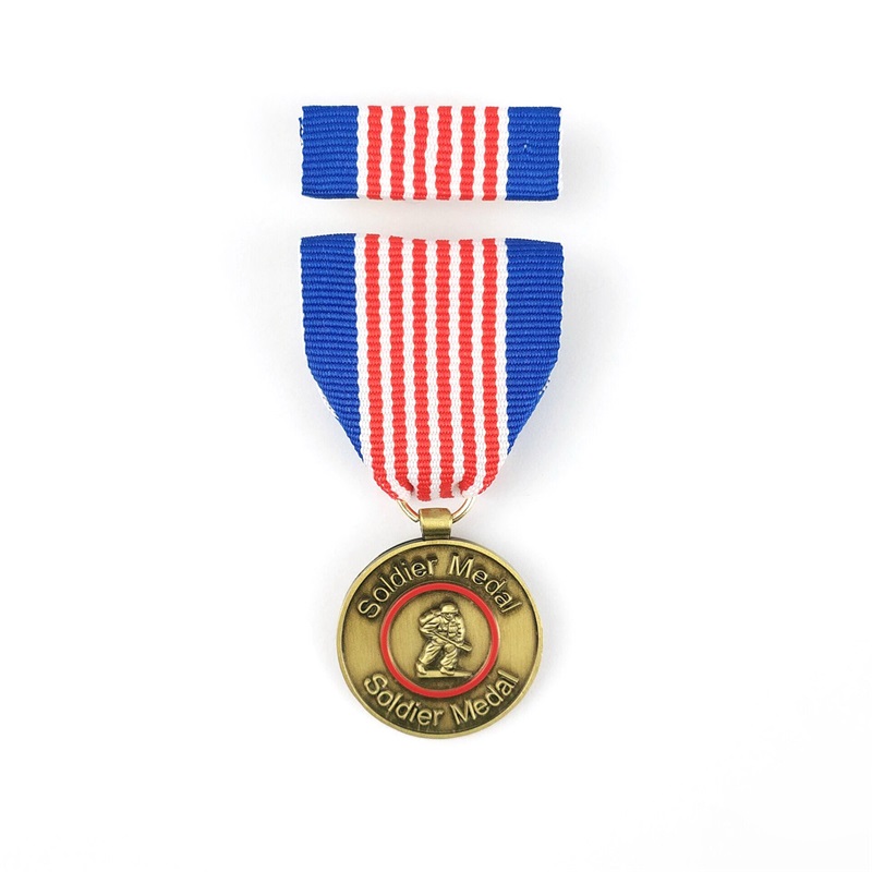 3D zink legering goud zilveren bronzen gegraveerde medaille op maat gemaakte metaal blanco Universal Medal Honor Class Medal