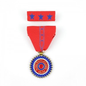 Custom Medalla Medallion Die gegoten metalen badge 3D Activity Medals en Awards Medal of Honor with Ribbon