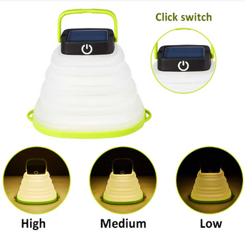 LED Camping Light Solar Oplaadbare lantaarn energiebesparende zachte zonne -lantaarns LED Bubble Light