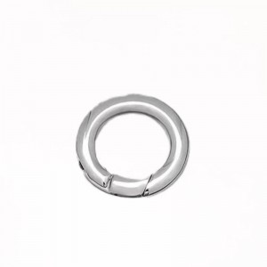 Openbare O-ring trigger Round Snap Carabiner veerring ronde sleutelring portemonnee metalen sleutelhanger