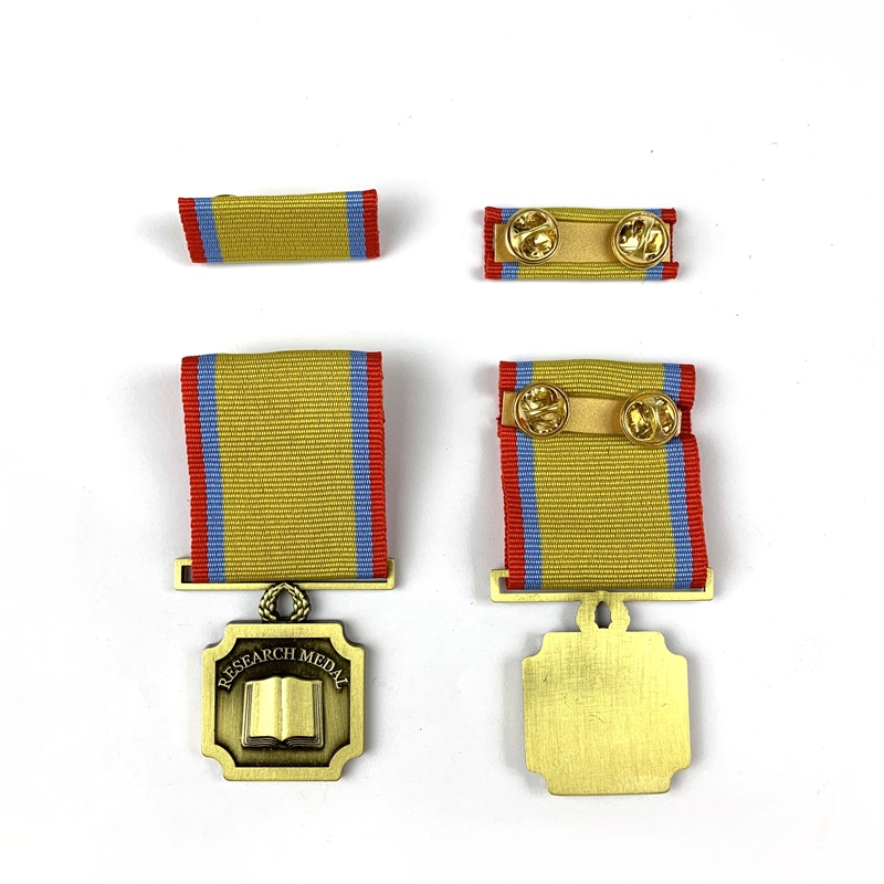 Gag groothandel competitief Custom Award Medallion US Militaire Honor Medaille met Stripe Short Ribbon Bar
