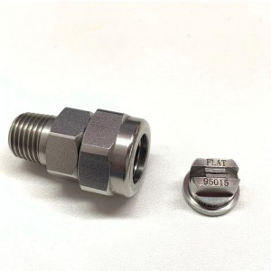 TP unijet spray tips, TPU, plat waaierjet roestvrij staal TPU-kopje mondstuk, metalen spuitmondstuk