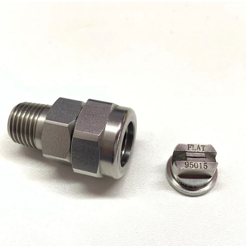 TP unijet spray tips, TPU, plat waaierjet roestvrij staal TPU-kopje mondstuk, metalen spuitmondstuk