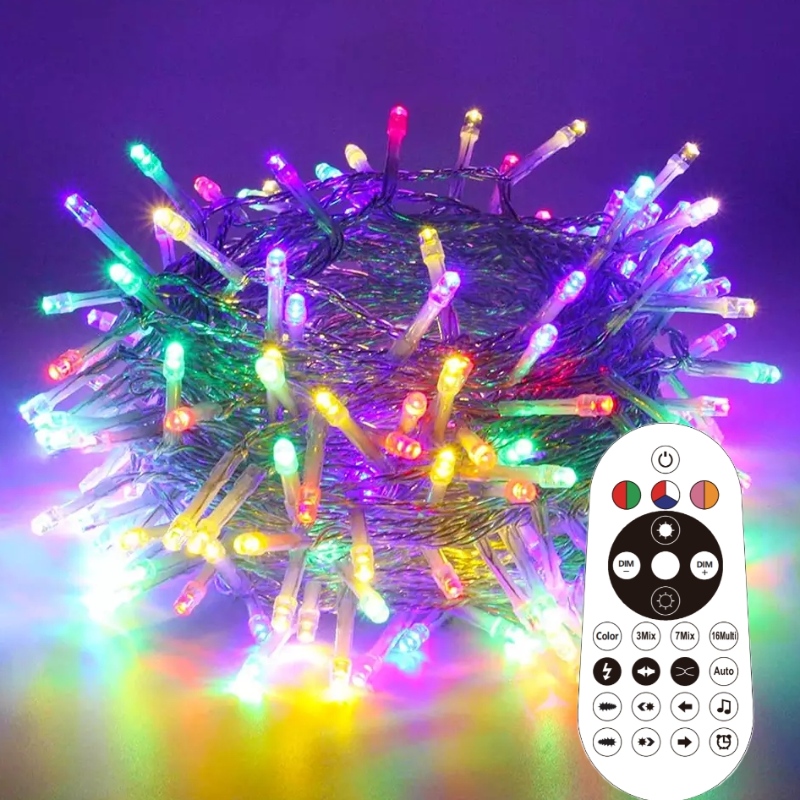 Holiday Outdoor Garland Lighting Wedding Party Led Magic Color Fairy String Christmas Decoration Lights