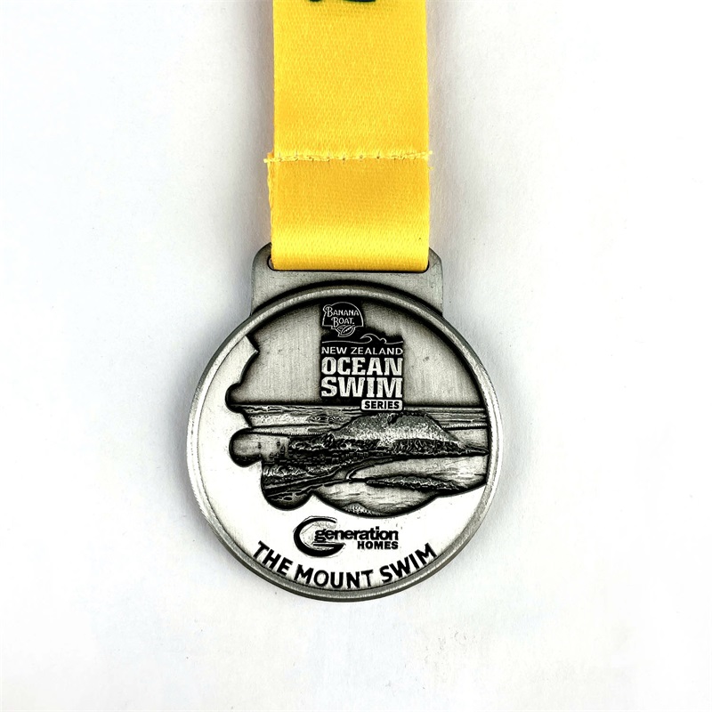 Zwemwedstrijd Medals Souvenir Zink Alloy Officiële Sport Match Award Medaille