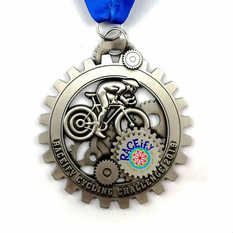 Gagnieuwe aangepaste metaal 3D Cycle Series Race Bike Medals