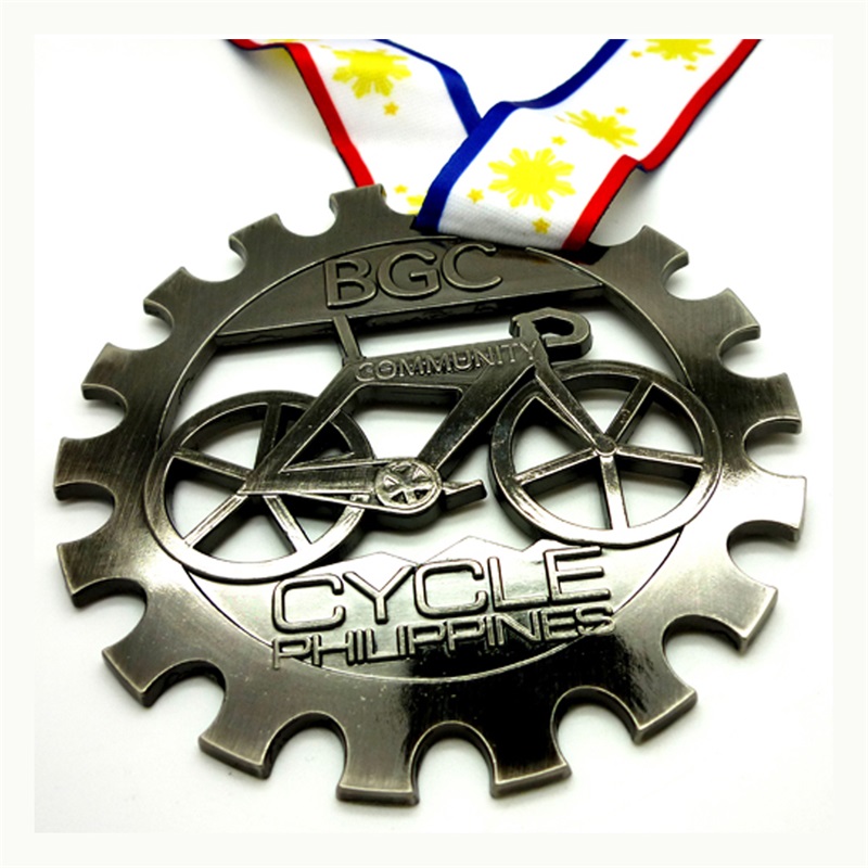 Gagnieuwe aangepaste metaal 3D Cycle Series Race Bike Medals