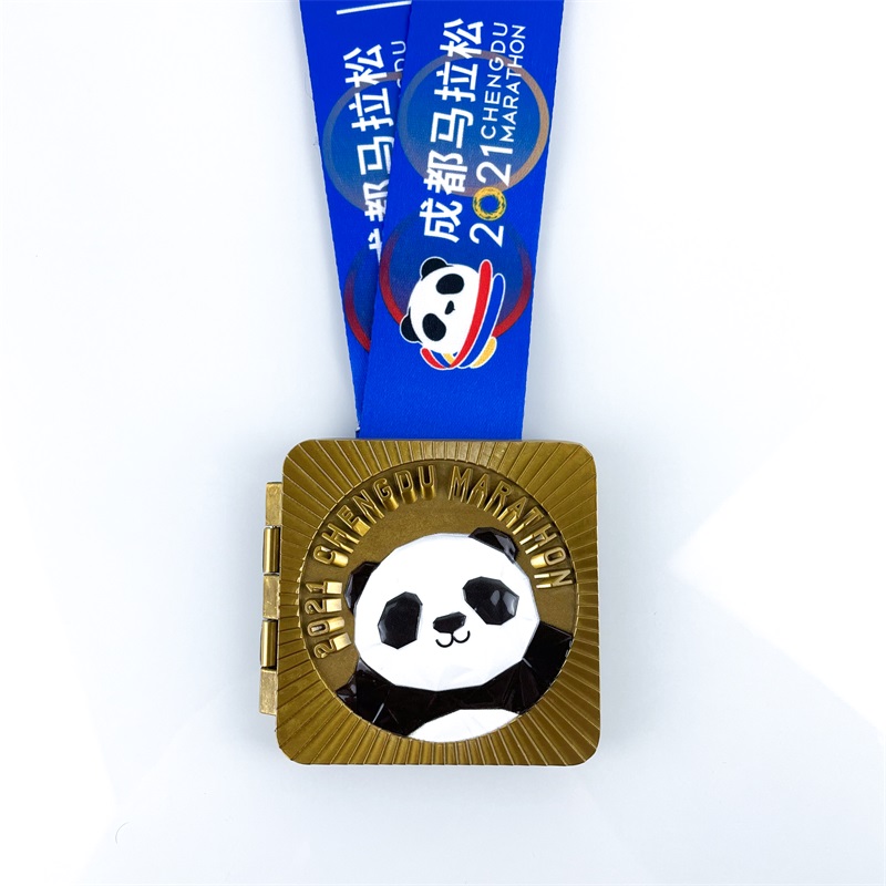 Panda Design Quality Custom Marathon Medal Metal Sport Medal