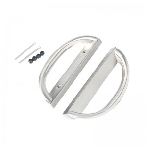 Glijdende patio deurklinkset, d vorm,niet-gelust (past 3-15/16 ”gatenafstand)