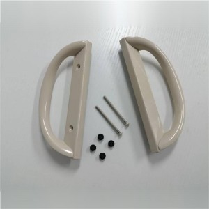 Glijdende patio deurklinkset, d vorm,niet-gelust (past 3-15/16 ”gatenafstand)