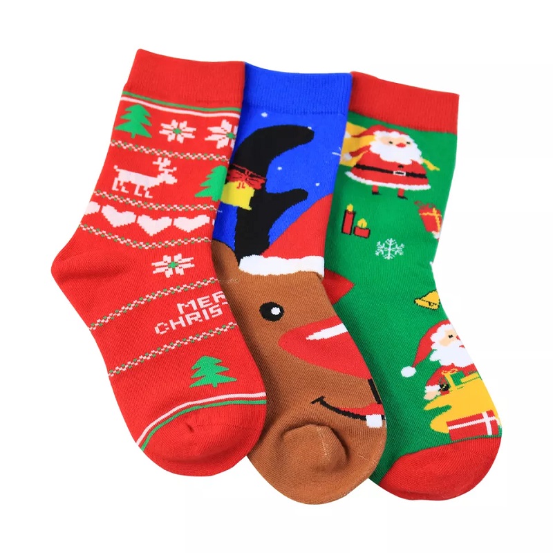 Hoogwaardige wintersokken Kinderen voor Kerstmis Custom Thermal Baby Kids Kerstsokken Gift Kerstsokken