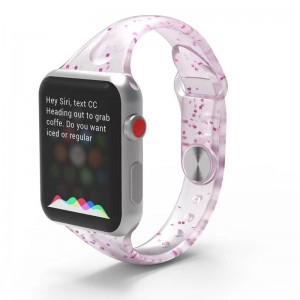 Glitter Siliconen Bracelet Silicone Strap Watch Band