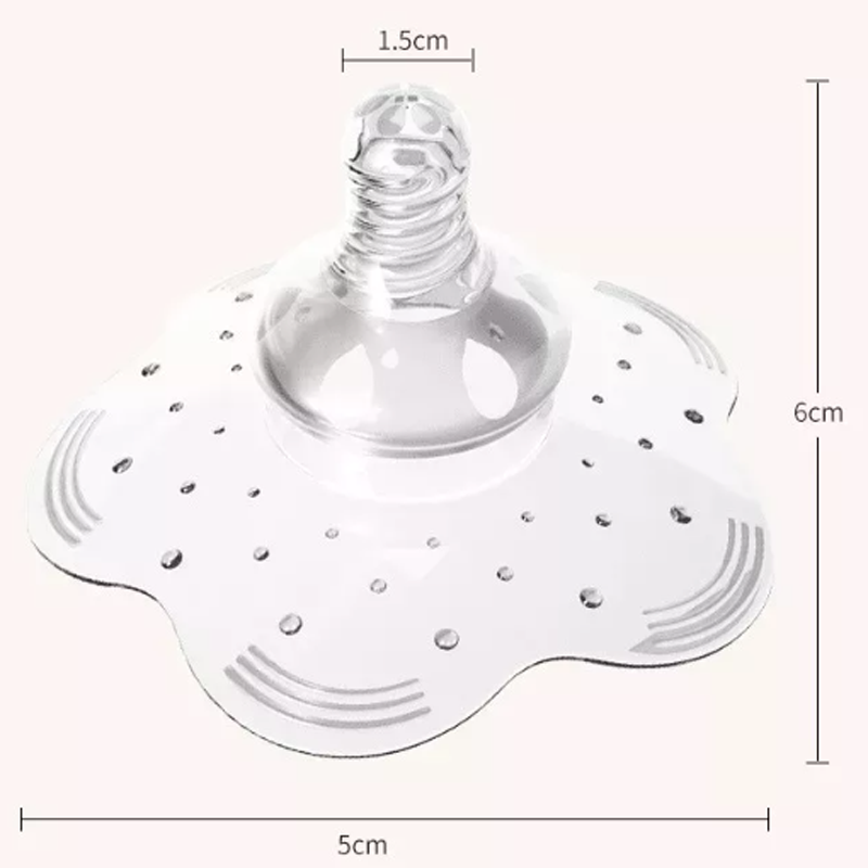 Borstvoeding Moeder Verpleging Melk Siliconen Nippel Shield Bescherming Deksel met Case Breast Nipple Shield voor borstvoeding