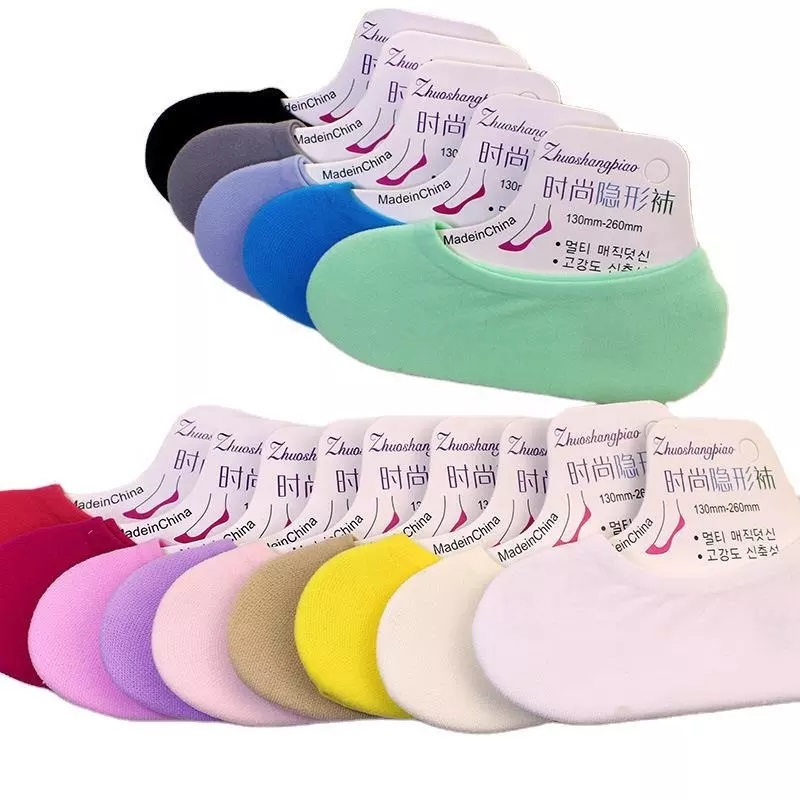 Zomer dun kleurrijke meisje onzichtbare loafers sokken groothandel dames boot mesh sokken voor vrouwen