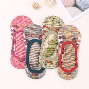 Zomer hete verkoop onzichtbare kleurrijke mode kristallen zijden laaggesneden vrouwen transparante sokken