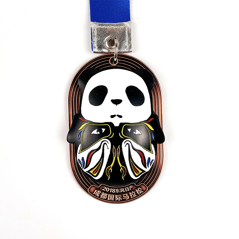 Groothandel Custom Sport Marathon Award Medaille Blanco Gold Golde Souvenir Metal Medal