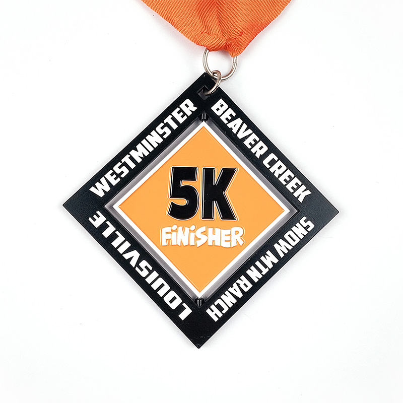 Aangepaste atletische spinning medaille groothandel aangepaste sport marathon award medaille