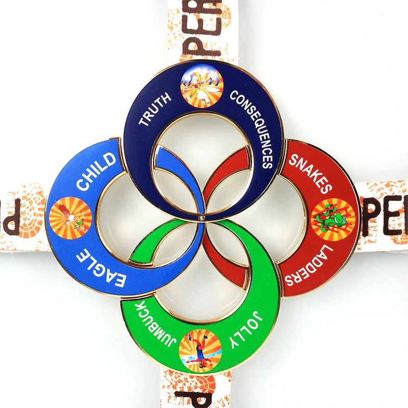 Goedkope combinatie van aangepaste metaal awards medaille