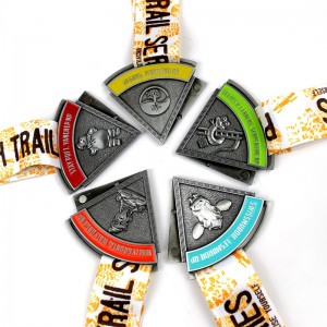 Goedkope combinatie van aangepaste metaal awards medaille