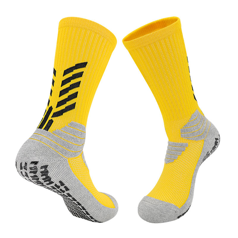 Factory Custom Sport Grip Socks Anti Slip voetbal sokken met aangepaste logo atletische voetbalsokken