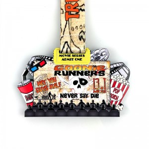 Metaal- en award metalen medaille op maat gemaakte metalen gesneden medalmetal