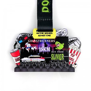 Metaal- en award metalen medaille op maat gemaakte metalen gesneden medalmetal