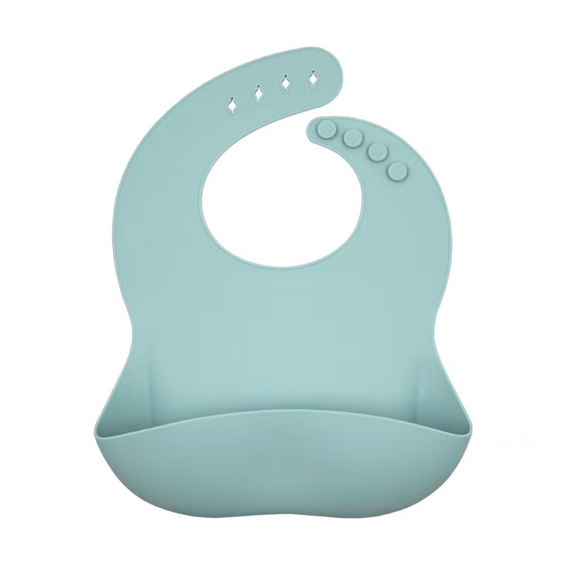 Baby siliconen slabbib baby's vaste siliconen slabbetje waterzak waterdicht en onverharde baby slabbetje