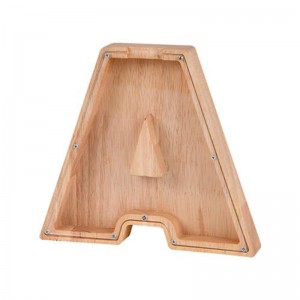 houten brief piggy bank