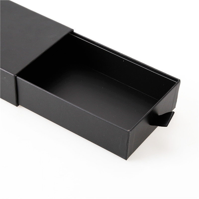 Zwarte ladebox, aangepaste lade cadeaubak