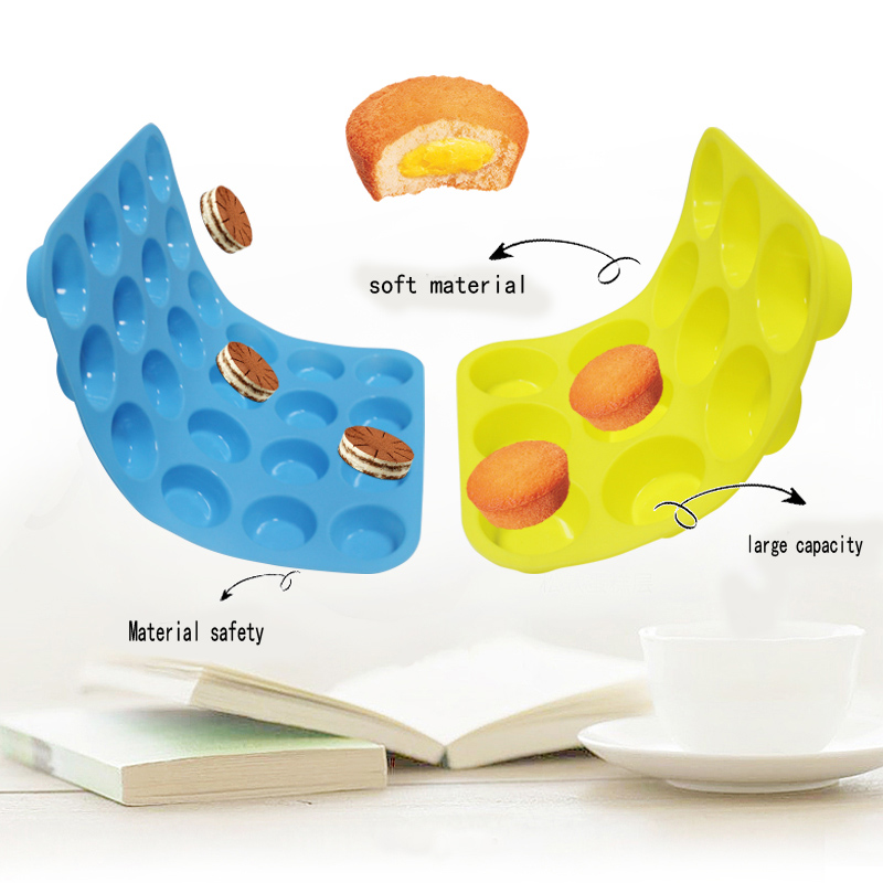 Siliconenmuffinpan met anti -stick - vormen voor muffins en cupcakes, siliconen bakvormen, 12 -gat donutvormen voor het bakken van keto -bagels, essentiële gereedschappen voor feesten en festivals.
