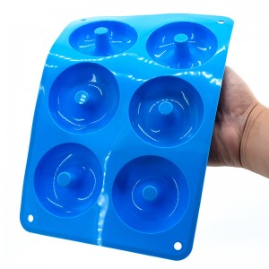 Silicone Donut Molds - Nit -Stick Silicone Donut Pan Set, gewoon Pop! Warmteweerstand, maakt perfecte donut cake cookie bagels, BPA gratis, vaatwasser veilig