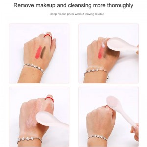 Siliconen masker applicator masker huidverzorging borstel gezichtsreiniging borstel met dubbele beëindigde lotion spatel lepel voor make -up, foundation, room, lotion, moisturizer, gel, exfoliator, kleimasker