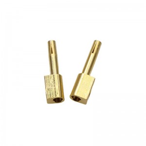 Koperen plug&sockets pinnen --- schroefuiteinde