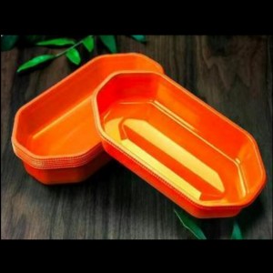 Kleurrijke fruitbak zonder deksel 225*120*40 mm hgf-2313 oranje/groen/paars