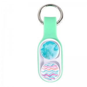 Poppuck Fidget Decompressie Siliconen educatief speelgoed Pop-up magnetische decompressie Key Chain Toy Manufacturer