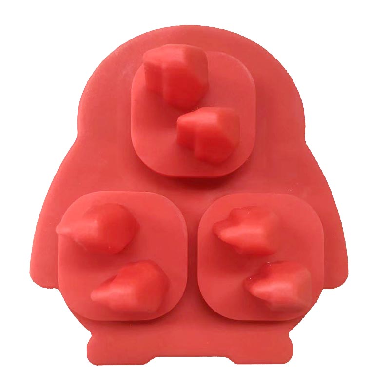 Siliconen 3D Penguin Ice Cube Tray, Ice Cube Mold Whiskey Ice Mold Fun Shapes, Siliconen Fun Shapes met Trechter voor Cocktails, Bourbon, Brandy, Whiskey Gift voor Mannen